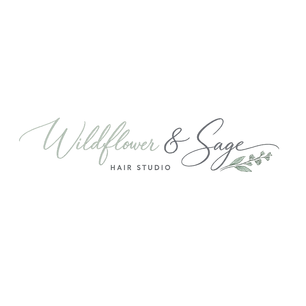 Wildflower & Sage Hair Studio logo — made with Emblemsmith